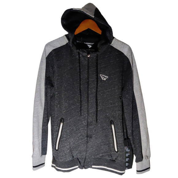 Greatness is A Process New With Tags Gray/White Jacket Size M #1328 - Picture 1 of 6